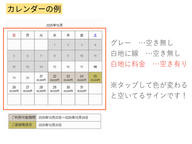 カレンダー見方2