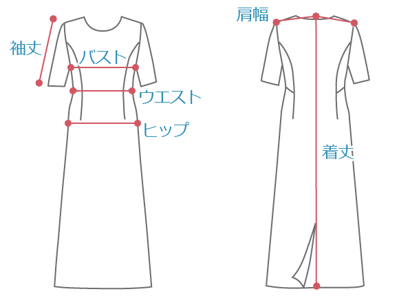 サイズの目安 見かた 東京ソワールレンタルドレス