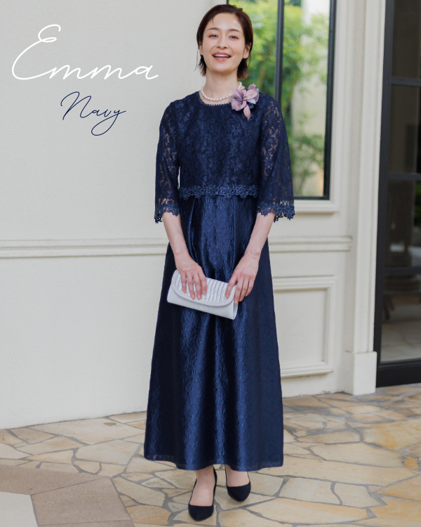 【美品】東京ソワール　ネイビードレスセット マザードレス9号 WEB限定｜結婚式用ワンピース(4521601)9号・ネイビー｜東京