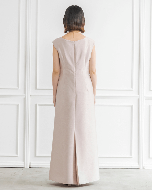 ピンクベージュ】シャンブレーシャンタン ストレートライン