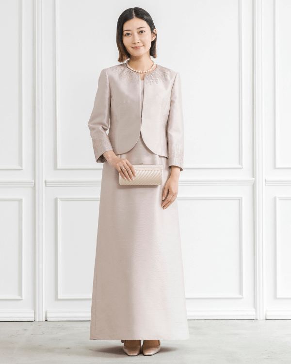 東京ソワール高級シャンタン生地ロングワンピース　ドレス 東京ソワール高級シャンタン生地ロングワンピースドレス