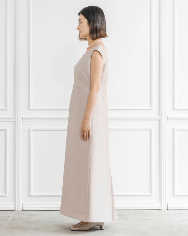 着丈短め】【ベージュ 5号】シャンブレーシャンタン ストレートライン