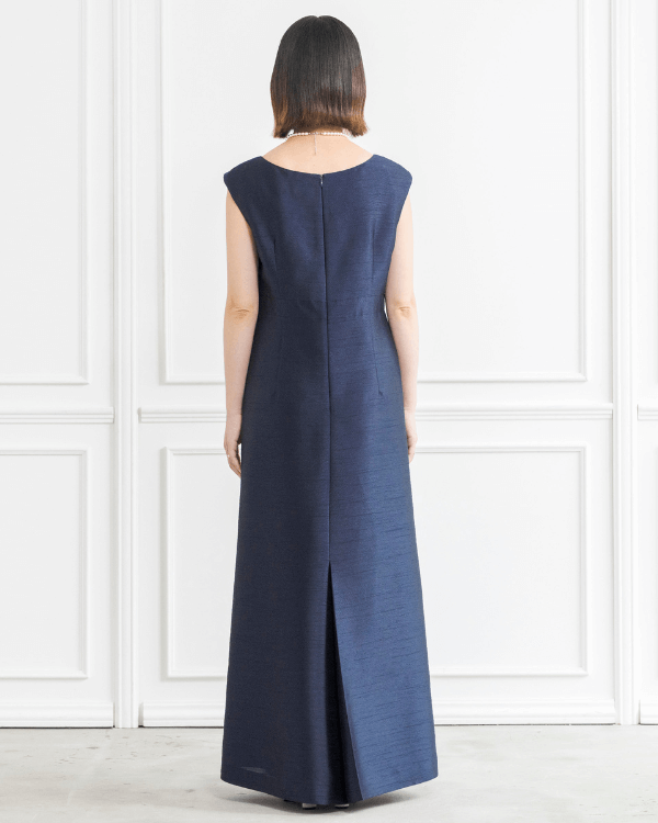 ネイビー 11号】シャンブレーシャンタン ストレートライン ロング