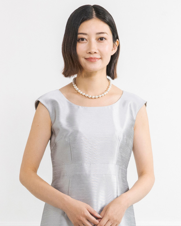 シルバー】シャンブレーシャンタン ストレートライン ロング