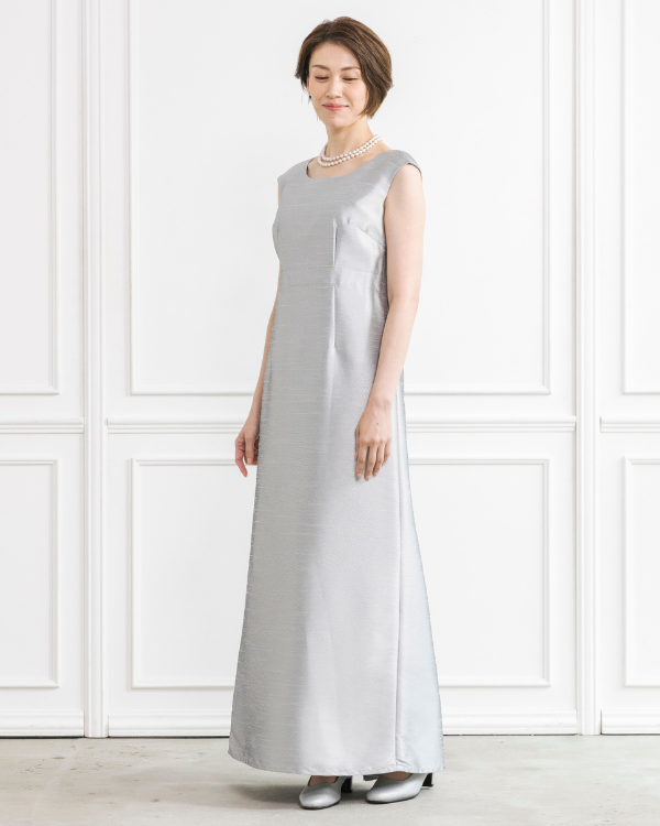 着丈長め】【シルバー 5号】シャンブレーシャンタン ストレートライン