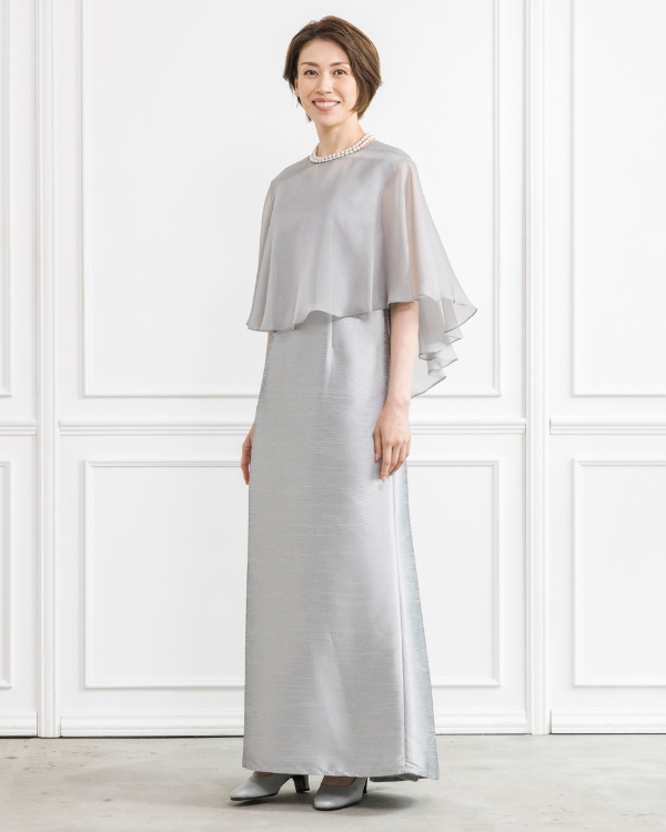 着丈長め】【シルバー 5号】シャンブレーシャンタン ストレートライン