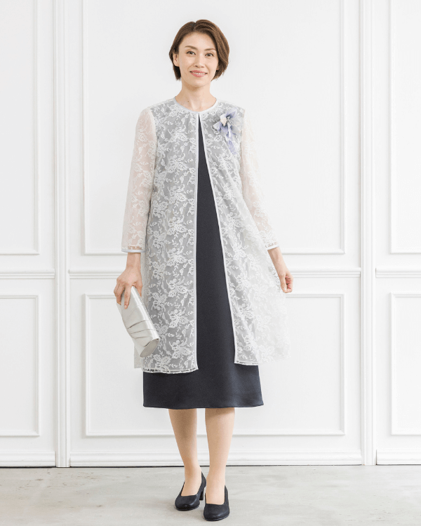 モデル身長：165cm　ヒール高：5cm　着用サイズ：9号