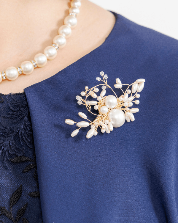 ミキモトブローチ✨　エレガントで可憐なボタニカルモチーフ MIKIMOTO ミキモト ⁡ 世にも可愛らしいミキモトのブローチです
